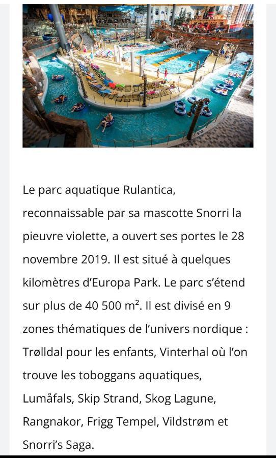 شقة Location Mh Situee A 15 Mn D Europa Park Et Rulantika Boofzheim المظهر الخارجي الصورة